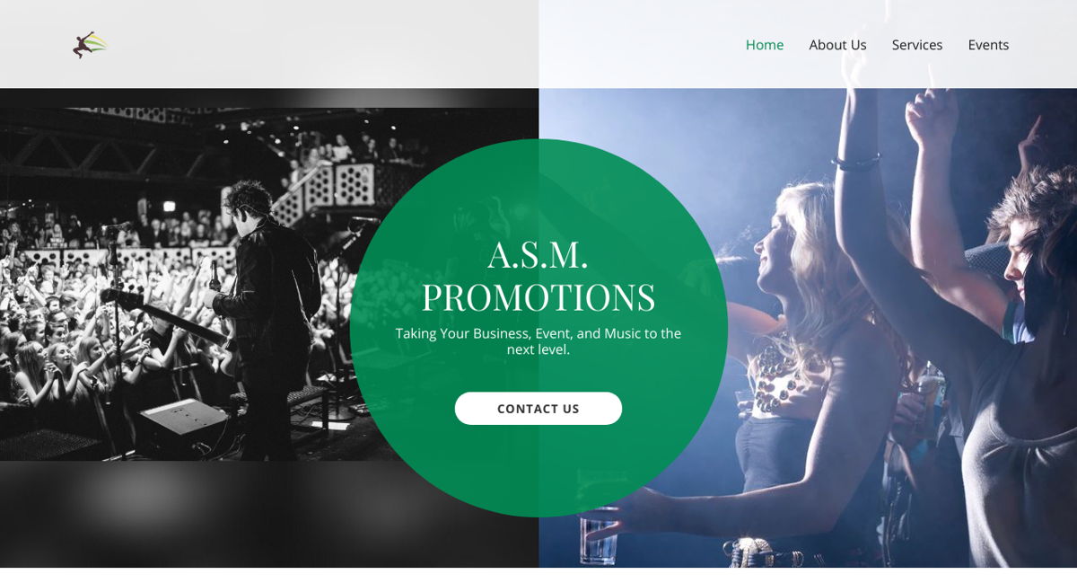 Screenshot of A.S.M. Promotions, from the godaddy websites collection.
