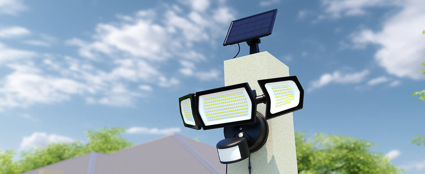 Onforu Exterior LED Solar Motion Lights Group Linkage