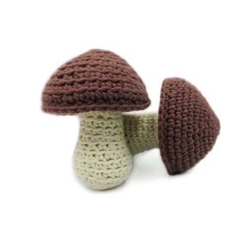 Crochet VEGETABLES patterns 6 in1: mushroom, garlic, broccoli, eggplant, pumpkins. Amigurumi FOOD SET patterns. Crochet play food patterns.