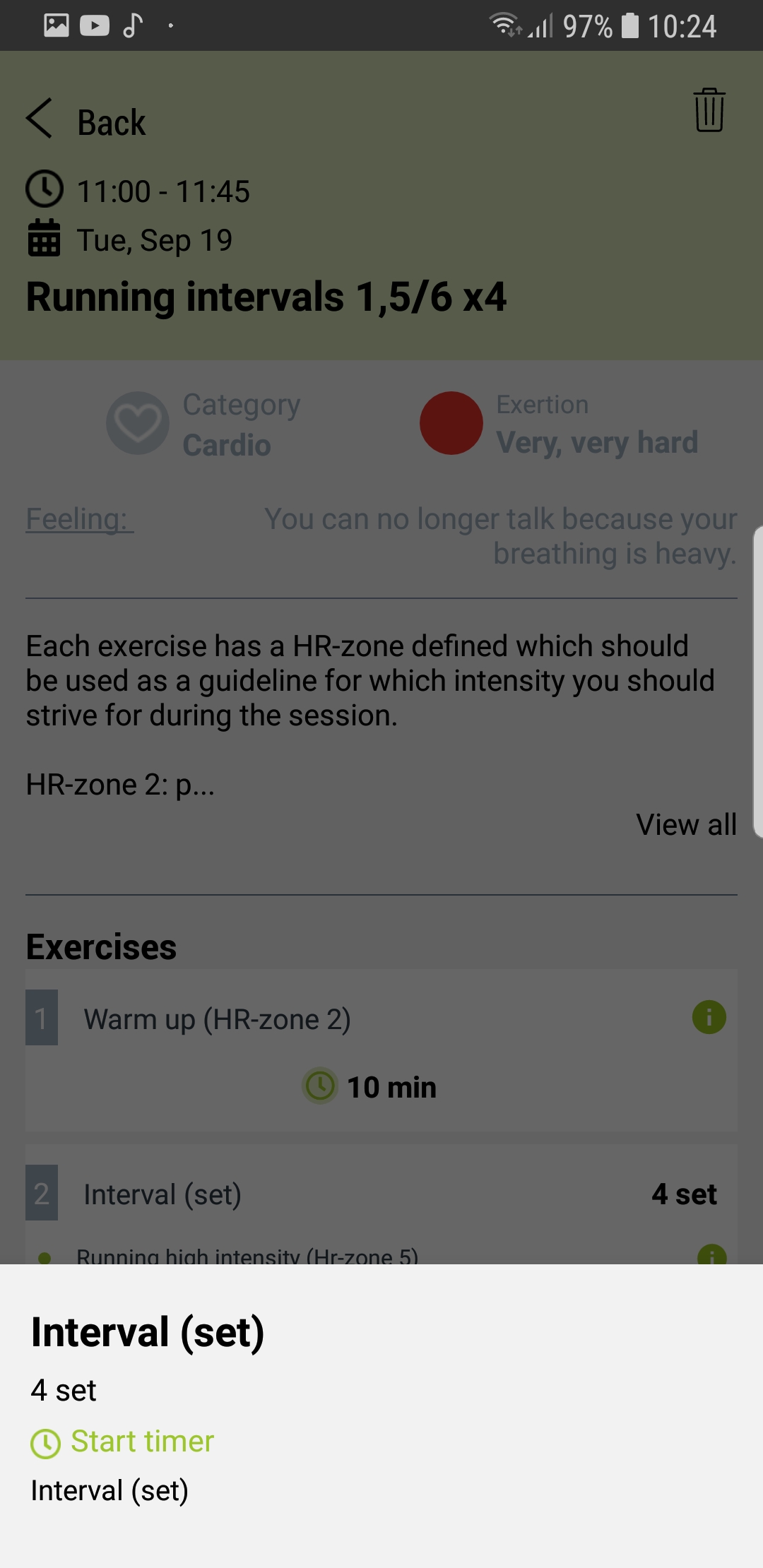 Exercise and Interval Timer