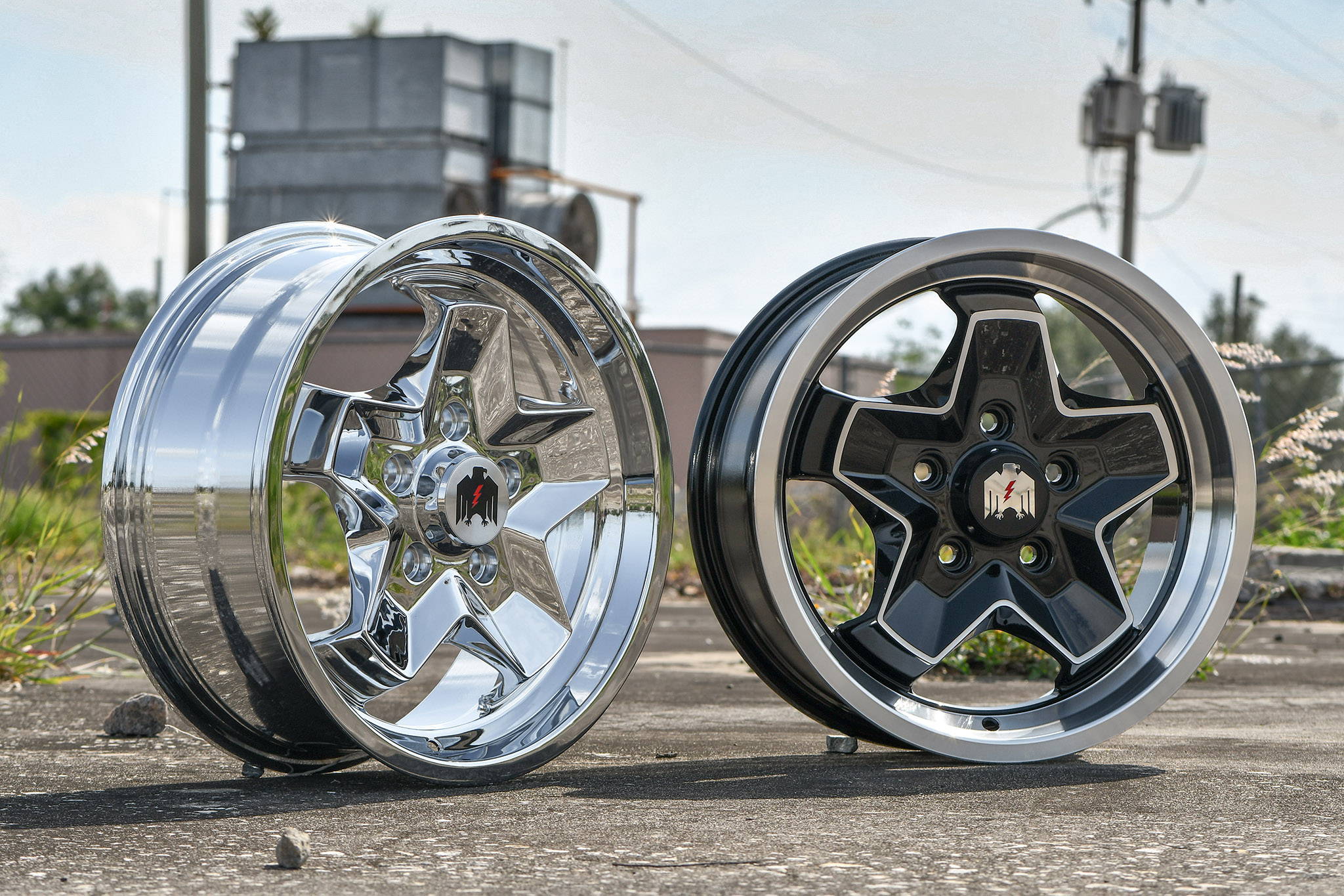 chrome and black machined face and edge klassik rader 944 wheels