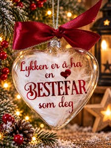 Julekulehjerte Lykken er...