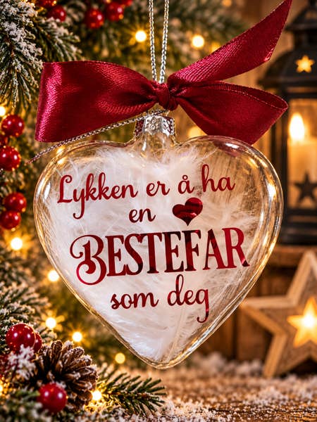 Julekulehjerte Lykken er...