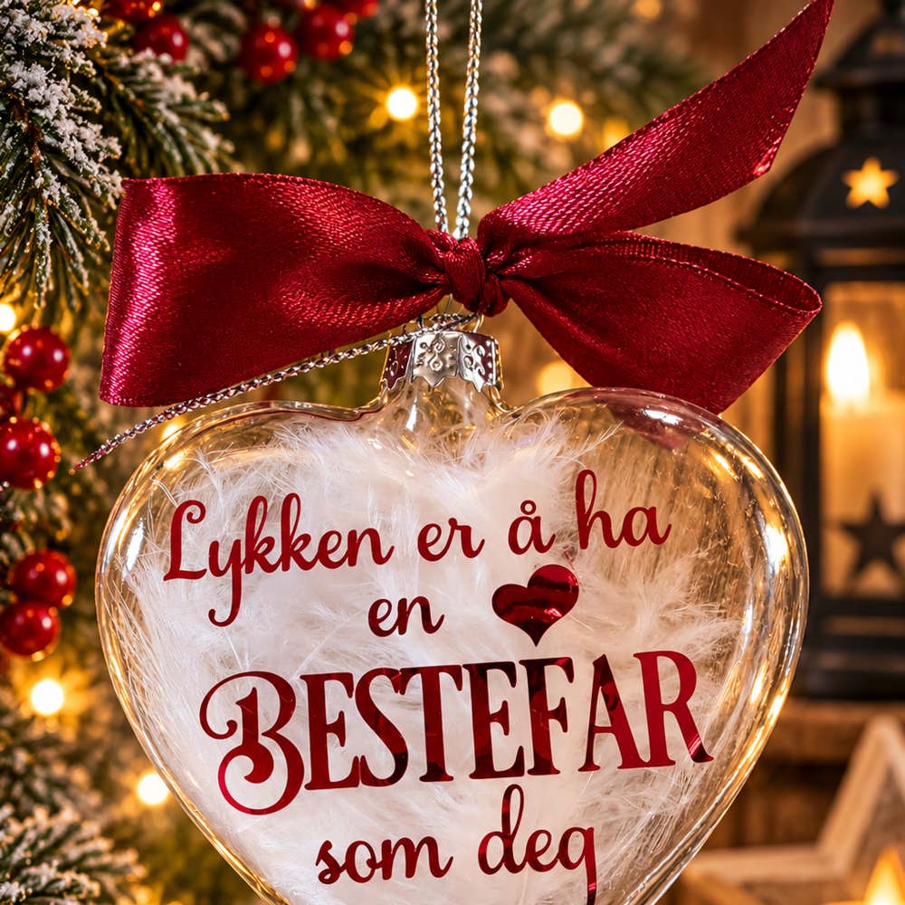 Julekulehjerte Lykken er...