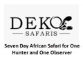 Seven Day African Safari for One Hunter and One Observer
