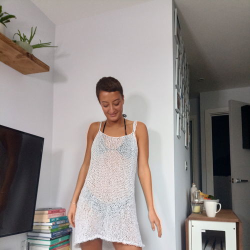 Strickmuster: Baggy-Strandkleid