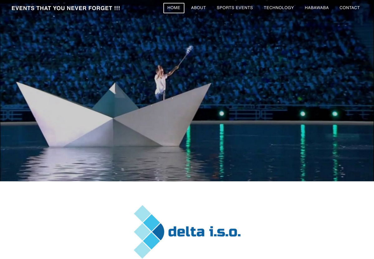 Screenshot of Delta i.s.o., from the weebly websites collection.