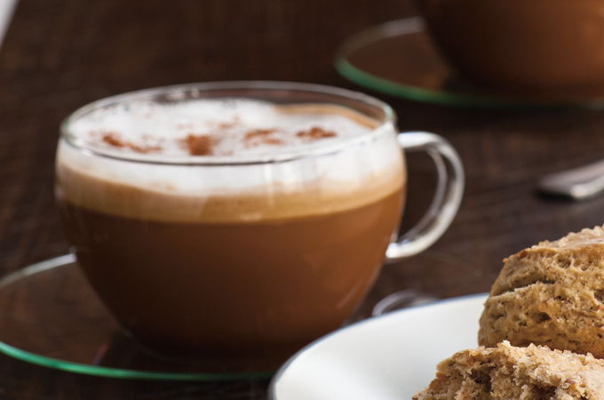 Coconut Milk Coffee with Nutmeg