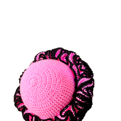 Stylish ruffle hat