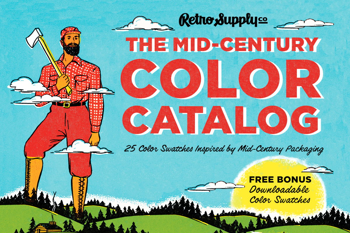 The Mid-Century Color Catalog Freebie