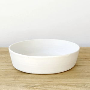 Ceramic White Pasta Bowl - Set of 8