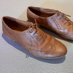 Braune Vintage Style Oxford Schuhe