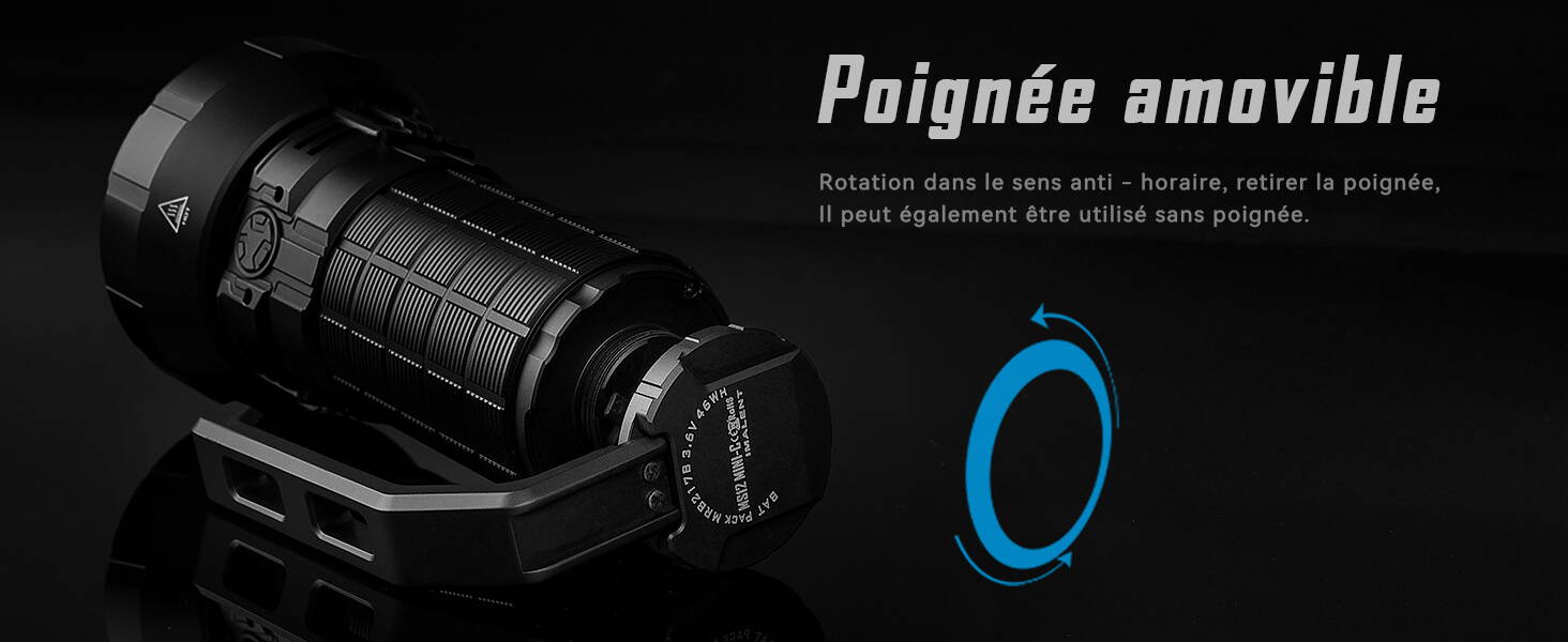 Lampe torche LED IMALENT MS12 MINI - 65 000 lumens