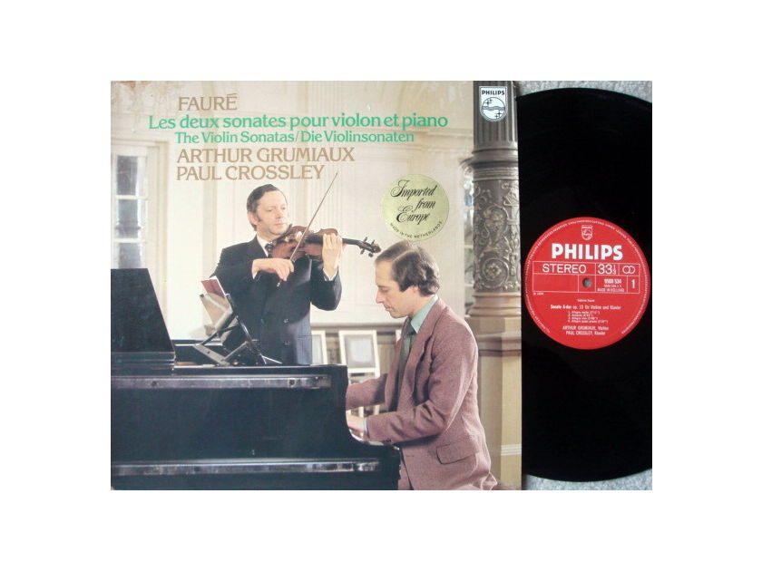 Philips / GRUMIAUX-CROSSLEY, - Faure Violin Sonatas, NM!