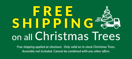 Free Shipping on all artificial Christmas trees