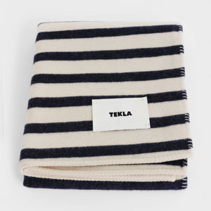 Lambswool Blanket - Magpie Stripes