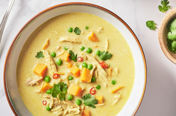 Hearty Indian-Style Chicken Soup