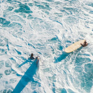 Surf Lessons on Our Honeymoon