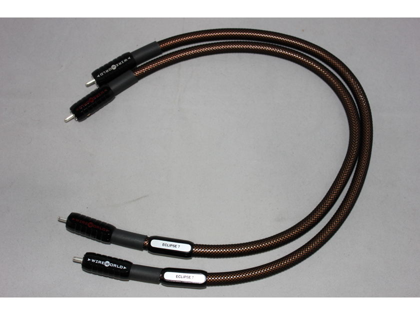 Wireworld Eclipse 7 0.5m RCA interconnect cable pair