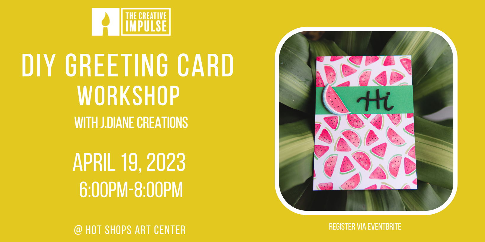 DIY Greeting Card Workshop with J.Diane Creations promotional image