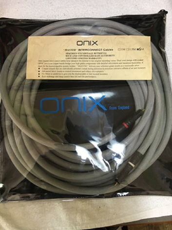 Onix Master II Interconnects (RCA 6m/20' long, $1800 msrp)