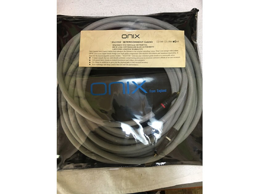 Onix Master II Interconnects (RCA 6m/20' long, $1800 msrp)