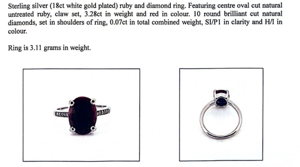 Natural Ruby & Diamond Ring (3.28ct)