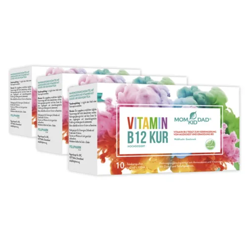 3-er Pack Vitamin B12 - Aufbaukur - Geistige & Körperliche Energie