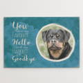 Rottweiler dog memorial canvas print