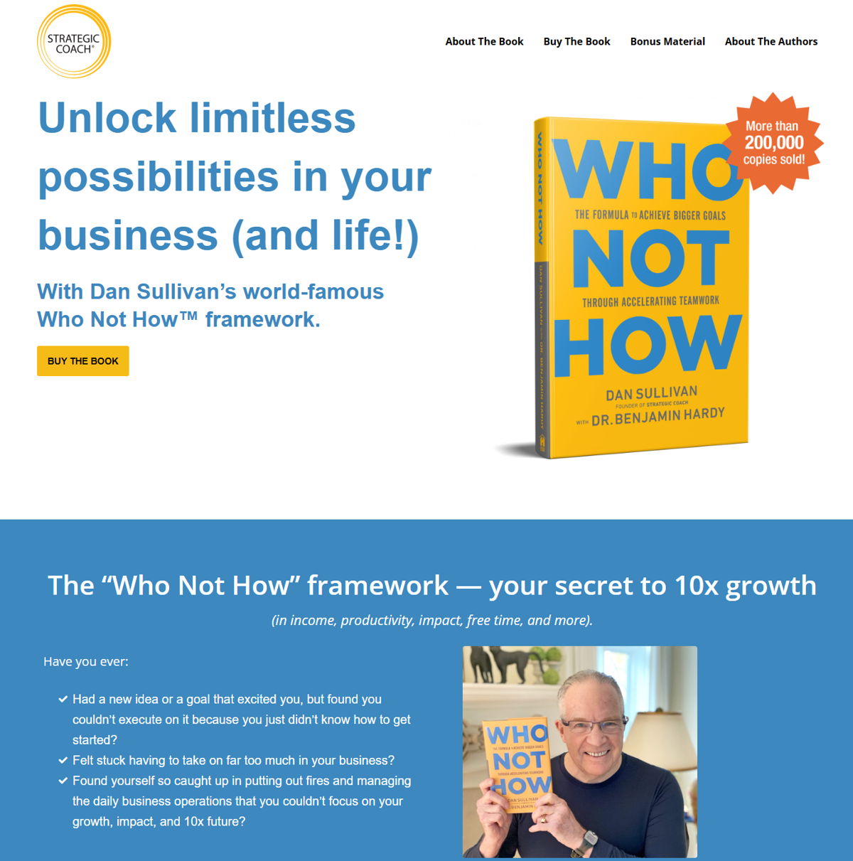 Screenshot of Who Not How, from the book websites collection.