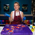 Flower Painting - Acrylic Pouring Abstract Art with Olga Soby