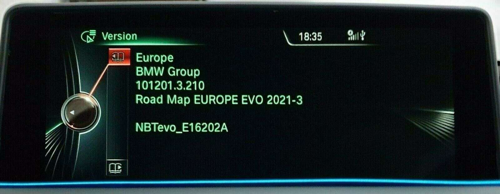BMW ROAD MAP SAT NAV UPDATE EUROPE EVO 2021-3 MAP LINK (SEPTEMBER 2021)