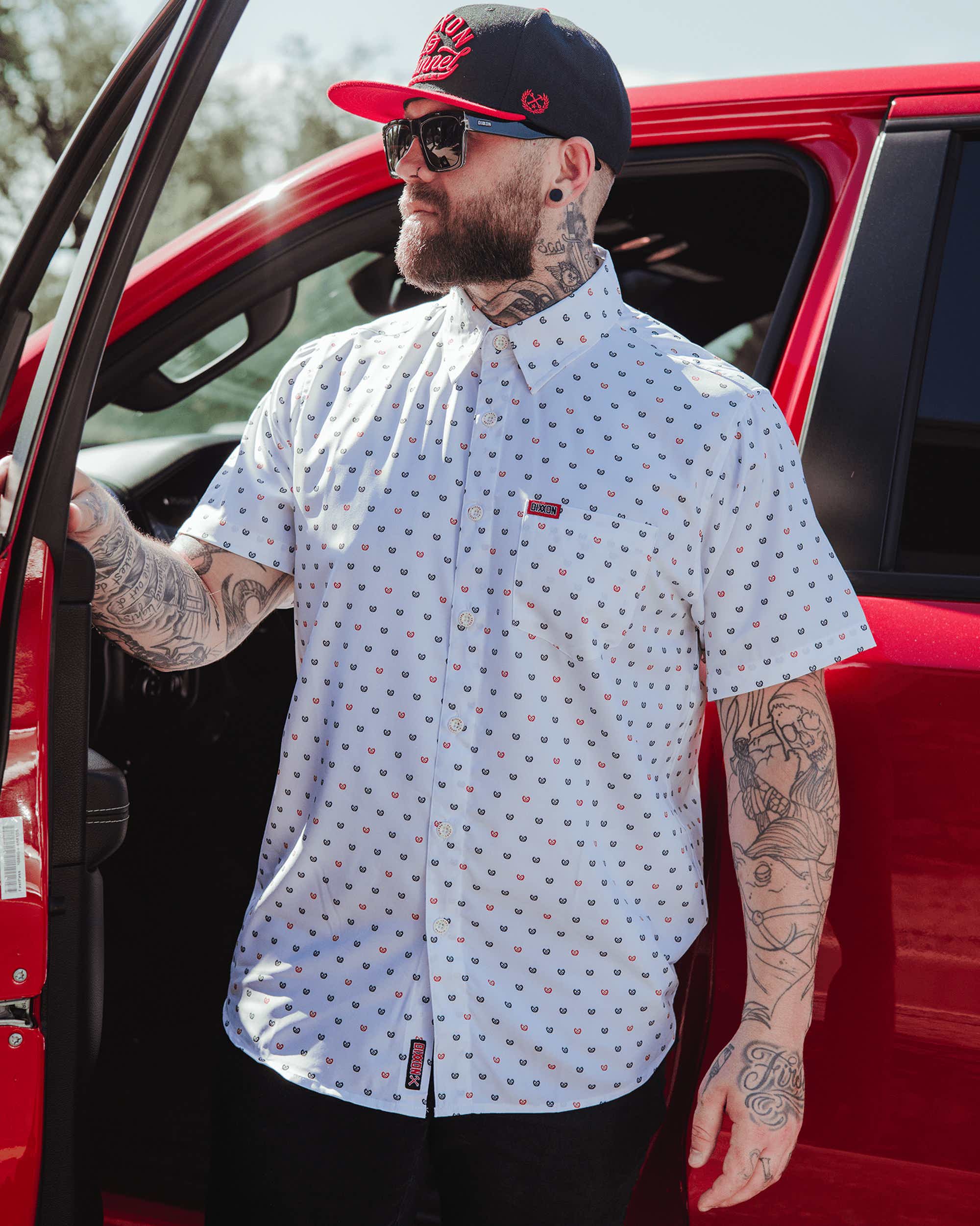 Men's Brochacho Party Shirt - White