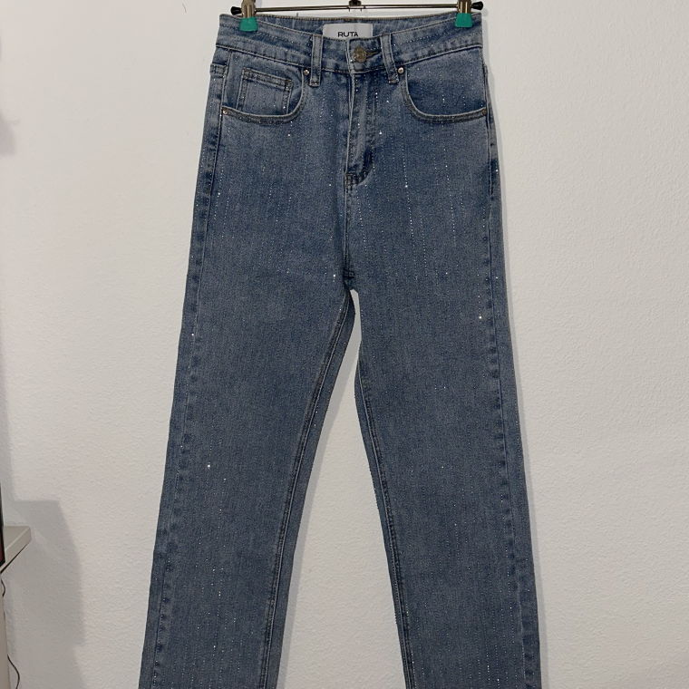 Glitzer Jeans