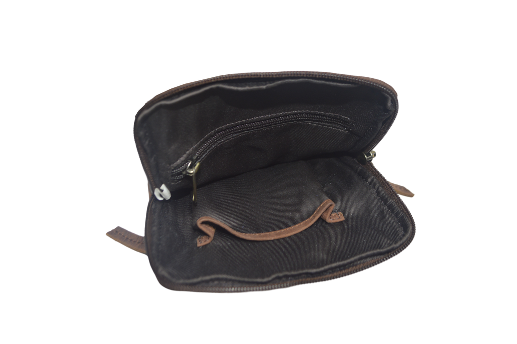 Quality Full Grain Hunter Leather Shoulder/Crossbody Bag - Image 2