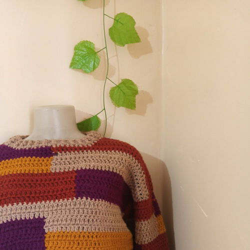 Tetris gehaakte trui