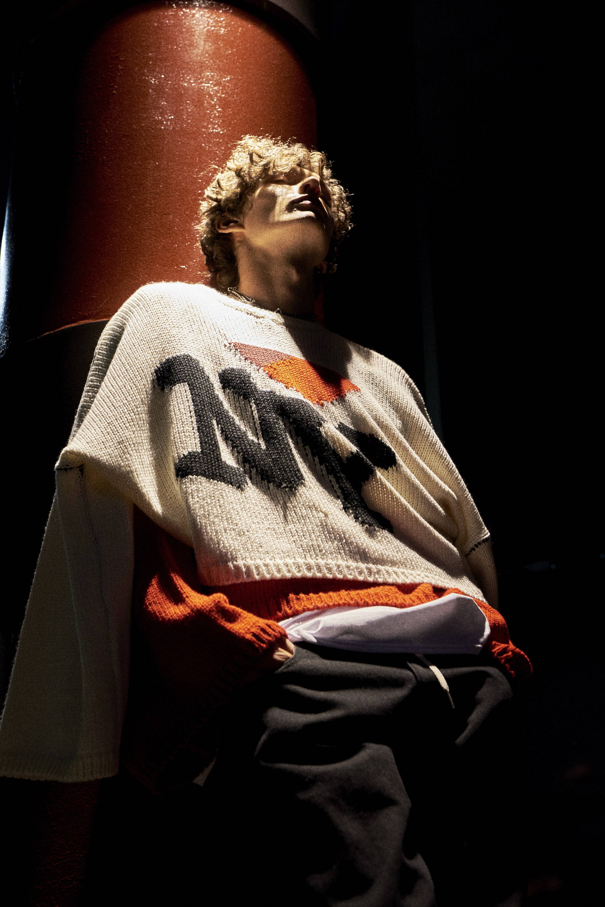 raf simons-hlorenzo 'ny' sweater 