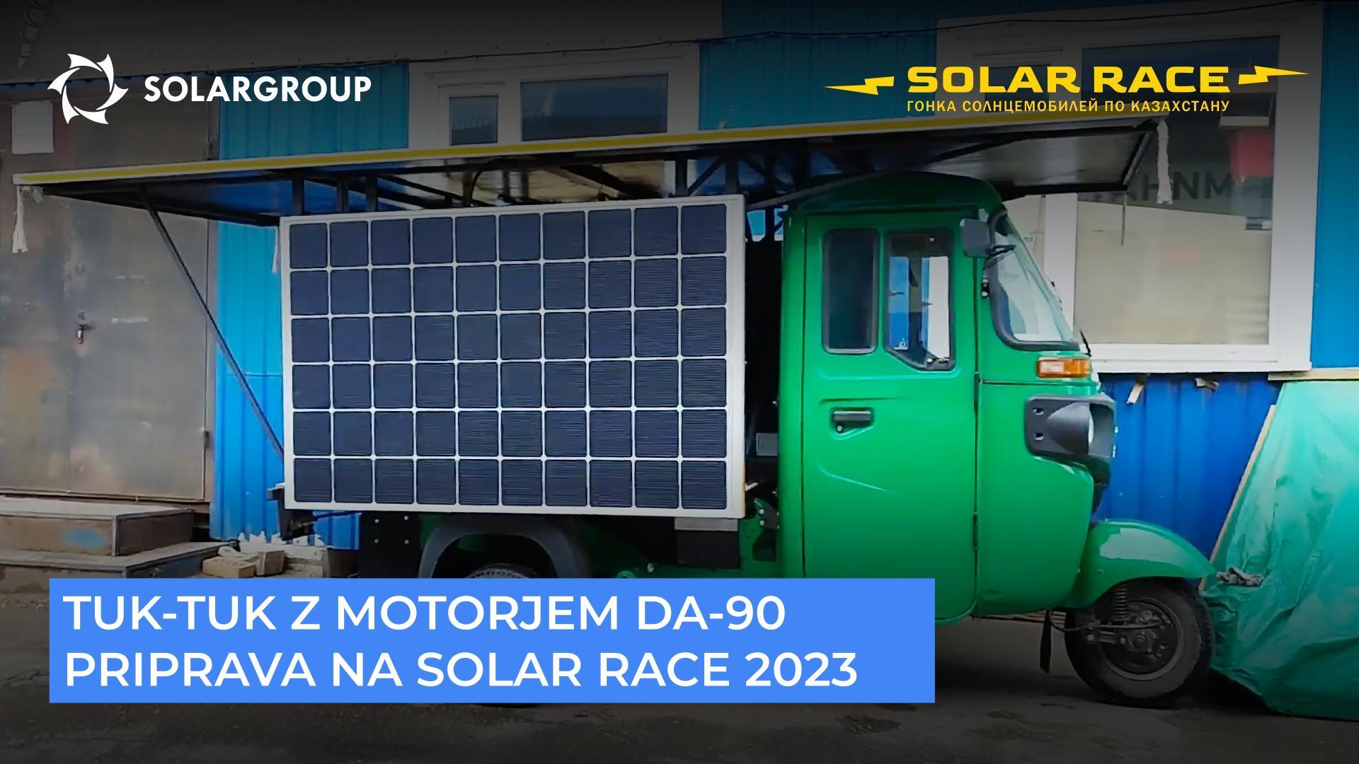 Tuk-tuk z motorjem s "Slavjanko" bo sodeloval na dirki solarnih avtomobilov Solar Race 2023