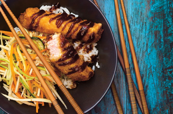 Saltine Cracker Pork Tonkatsu Bowls