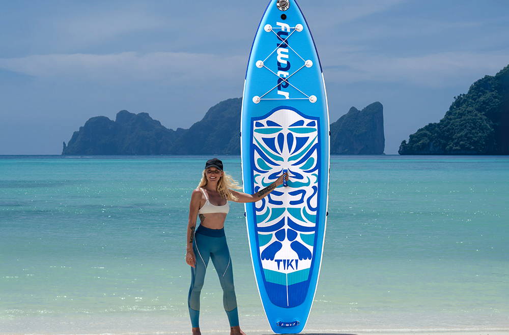 Funwater inflatable SUP is east to store and carry