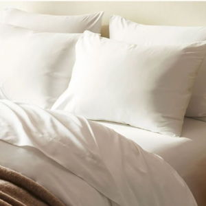 Luxe Sateen Core Sheet Set in Solid White, King Size