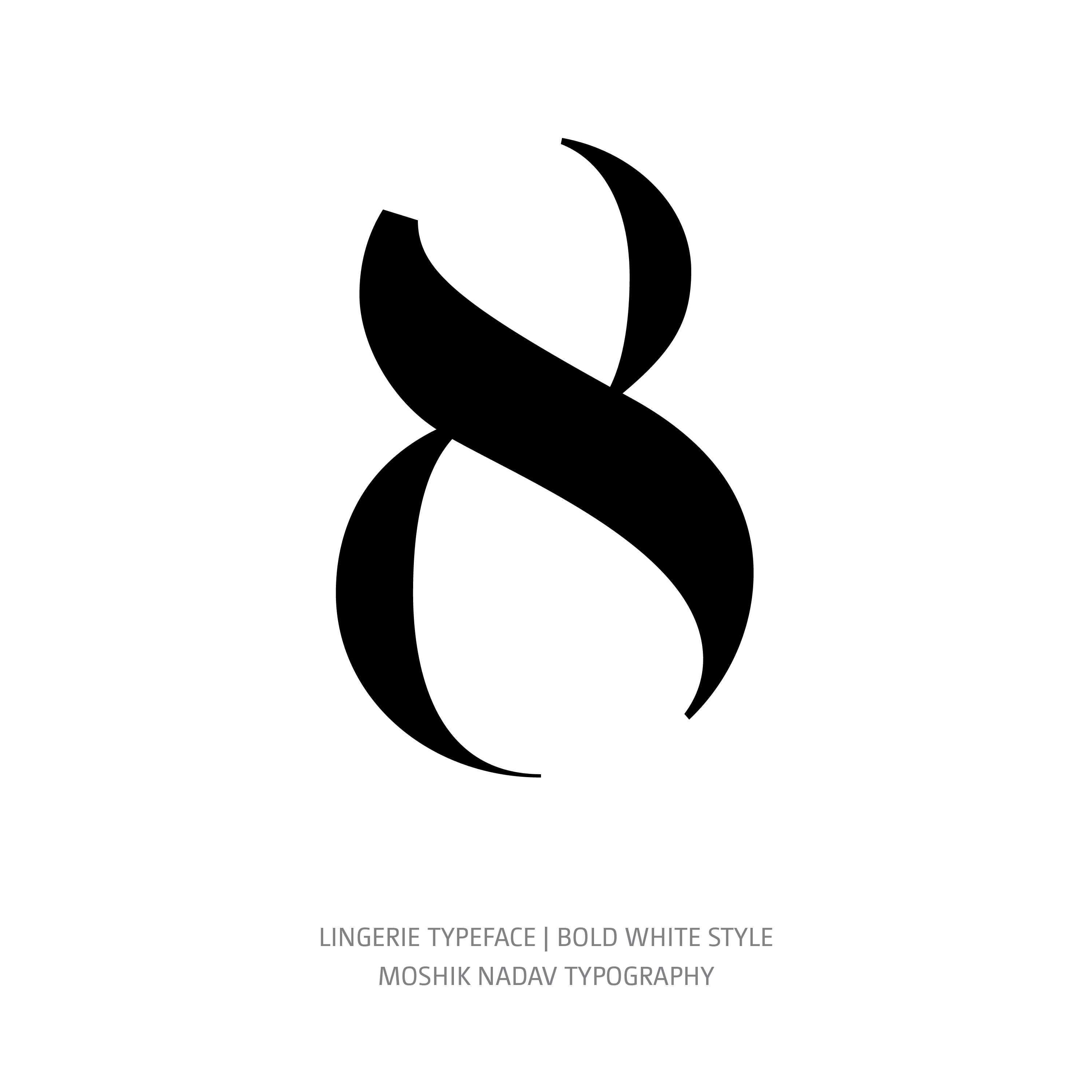 Lingerie Typeface Bold White 8