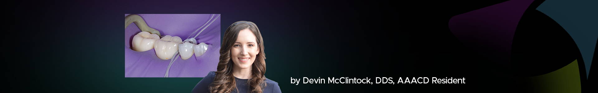 blog banner featuring Devin McClintock and a clinical image in the back