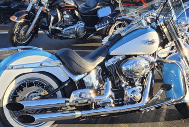 2008 HARLEY-DAVIDSON FLSTN SOFTAIL DELUXE (CSTM PAINT) motorcycle for rent near West Columbia, SC