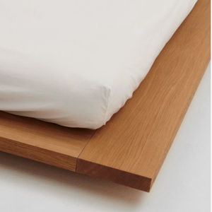 Queen Percale Fitted Sheet – Broken White