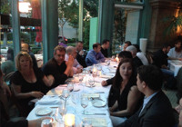 Dinner at The Paris -- the resort across the way from Caesar's.