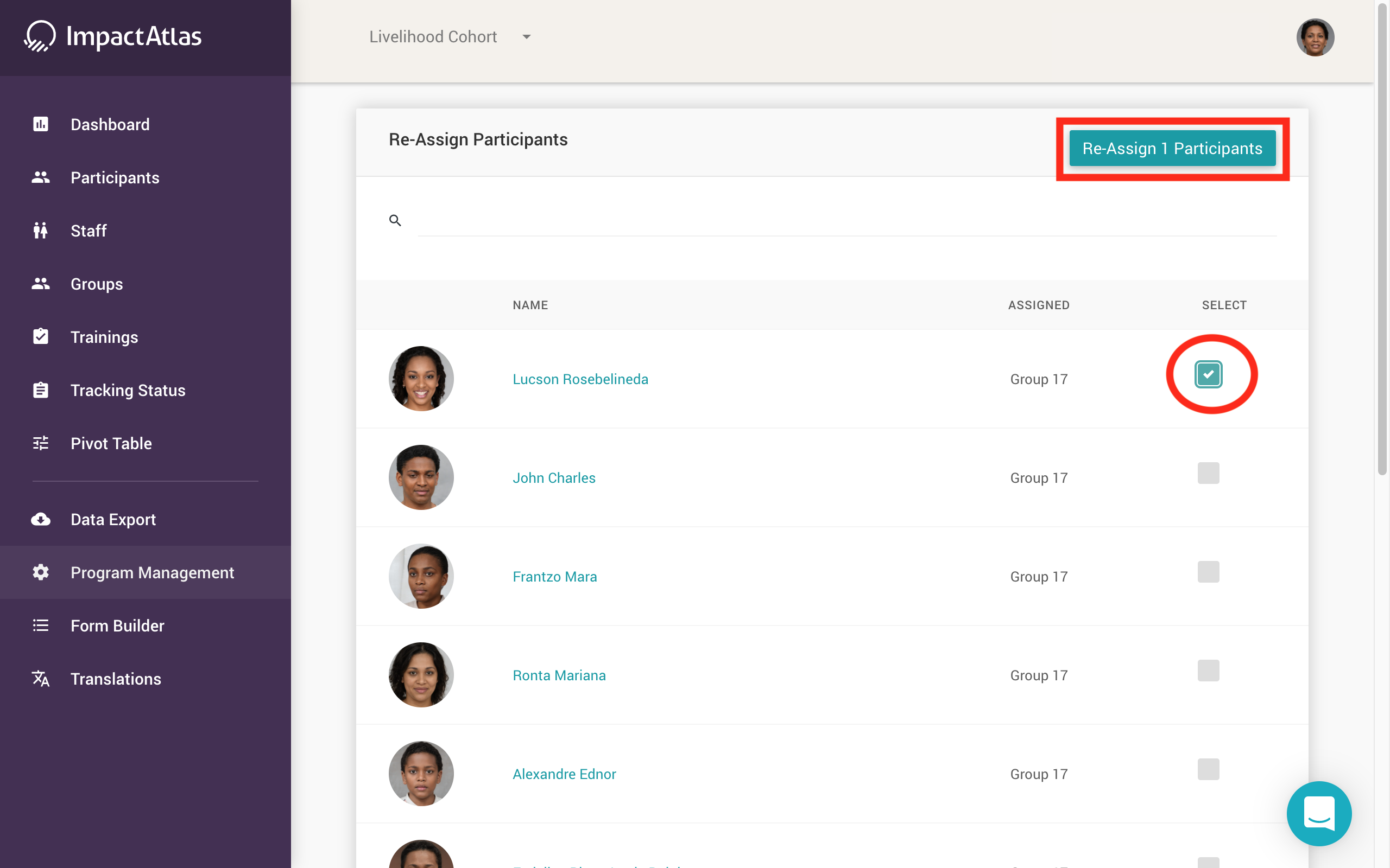 How to Reassign a Participant