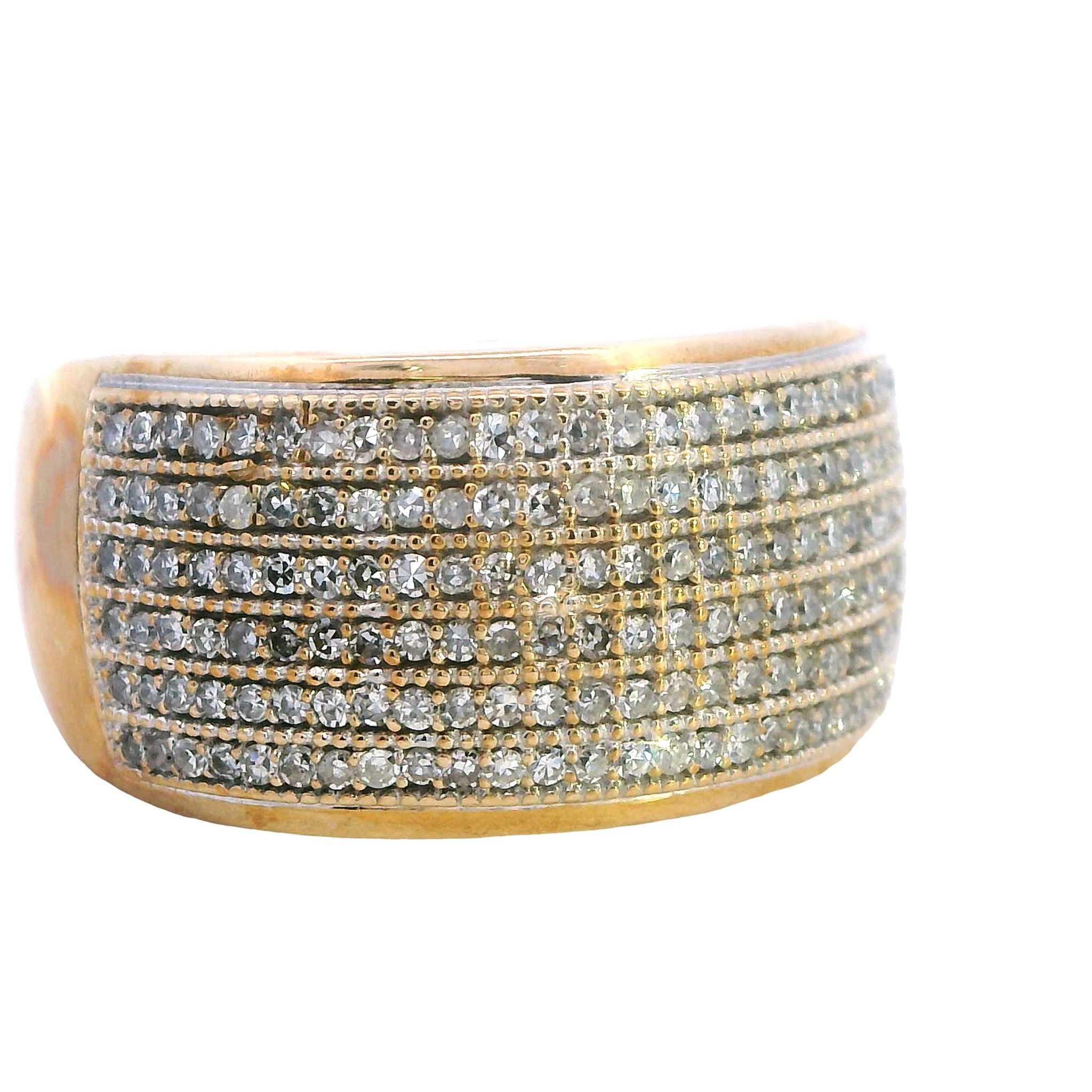 Golden Radiance Multi-Diamond Ring - Image 3