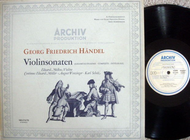 ★1st Press★ Archiv / MELKUS, - Handel Violin Sonatas,  ...