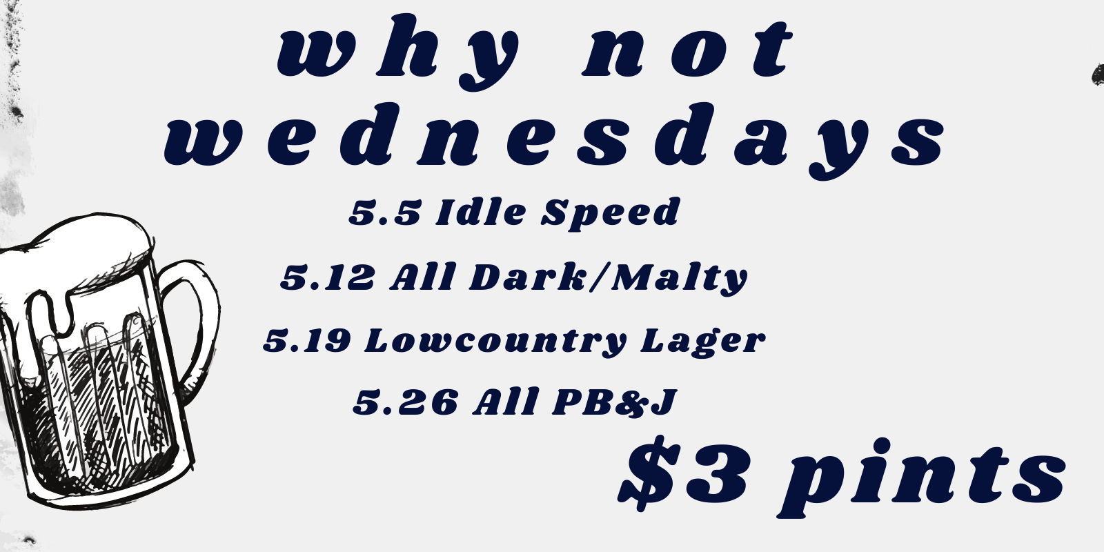 Why Not Wednesdays: Lowcountry Lager promotional image